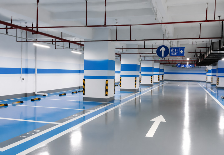 停车场地坪配色示意图1