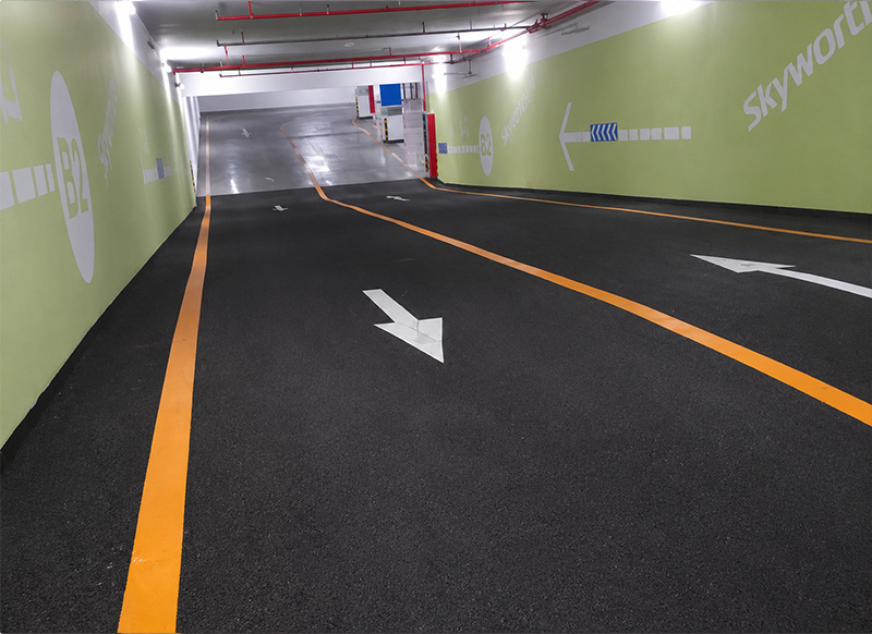 3-5mm透明环氧高强耐磨防滑坡道地坪